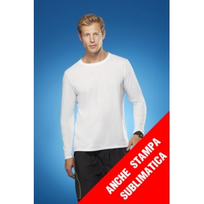 T-shirt Uomo poliestere a manica lunga